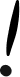 An exclamation mark
